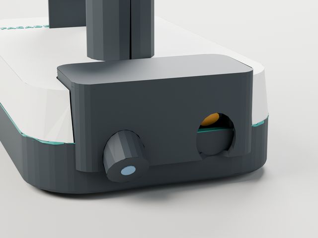 The sensor nose with the thermal camera window.